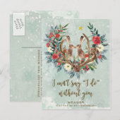 Zal je mijn bruidskaart zijn? uitnodiging briefkaart (Voorkant / Achterkant)