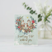 Zal je mijn bruidskaart zijn? uitnodiging briefkaart (Staand voorkant)