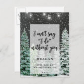 Zal je mijn bruidskaart zijn? uitnodiging briefkaart (Voorkant / Achterkant)