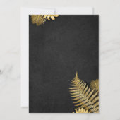 zal je mijn bruidskaart zwart en gouden zijn ? kaart (Achterkant)