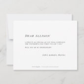 Zal je mijn bruidsmaïde florale minimalist zijn? kaart (Achterkant)