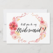 Zal je mijn bruidsmaïde Kaarten zijn? (Voorkant)