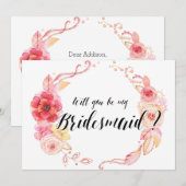 Zal je mijn bruidsmaïde Kaarten zijn? (Voorkant / Achterkant)