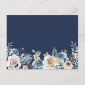 Zal je mijn bruidsmaïde marineblauw zijn? uitnodiging briefkaart (Achterkant)