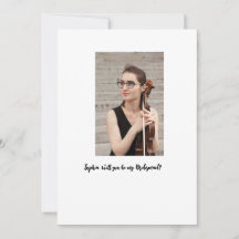 Zal je mijn bruidsmeisje foto elegant modern zijn