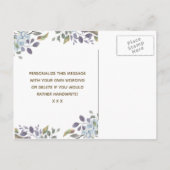 Zal je mijn bruidsmeisje kaart bloem meisje etc (Achterkant)