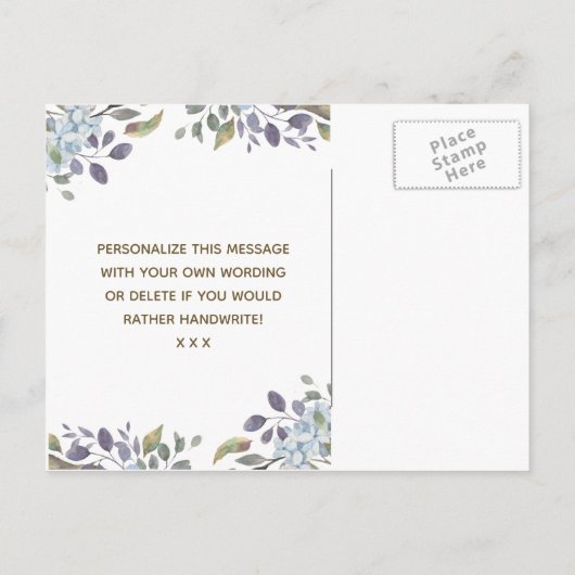 Zal je mijn bruidsmeisje kaart bloem meisje etc (Achterkant)