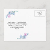 Zal je mijn bruidsmeisje kaart bloem meisje etc (Achterkant)