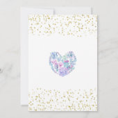 Zal je mijn bruidsmeisje kaart gouden glitter bloe (Achterkant)