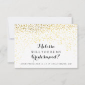 Zal je mijn bruidsmeisje Kaart zijn - Confetti Fab (Voorkant)