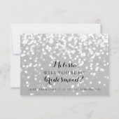 Zal je mijn bruidsmeisje Kaart zijn - Sparkling Fa (Voorkant)