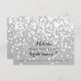 Zal je mijn bruidsmeisje Kaart zijn - Sparkling Fa