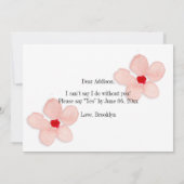 Zal je mijn bruidsmeisje Kaarten Floral Black zijn (Achterkant)