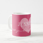 Zal je mijn bruidsmeisje mok zijn? (Voorkant links)