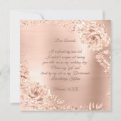 Zal je mijn bruidsmeisje Roos gouden baard zijn? Kaart (Achterkant)