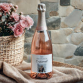 Zal je mijn bruidsmeisje voorstel aangepaste Afbee Sparkling Wijnetiket