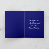 Zal je mijn bruidsmeisje winterbruiloft Paars zijn (Binnen)