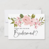 Zal je mijn bruidsmeisje zijn? (Voorkant)