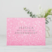 Zal je mijn bruidsmeisje zijn? kaart (Staand voorkant)