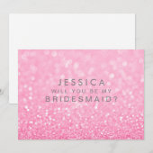 Zal je mijn bruidsmeisje zijn? kaart (Voorkant / Achterkant)
