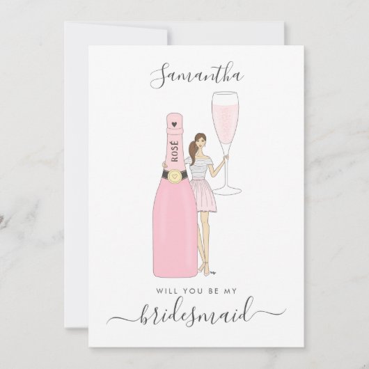 Zal Je Mijn Bruidsmeisje Zijn Kaart (Voorkant)