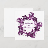 Zal je mijn bruidsmeisje zijn? kaart (Voorkant / Achterkant)