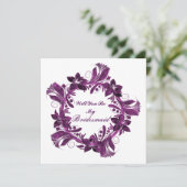 Zal je mijn bruidsmeisje zijn? kaart (Staand voorkant)