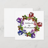 Zal je mijn bruidsmeisje zijn? kaart (Voorkant / Achterkant)