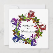 Zal je mijn bruidsmeisje zijn? kaart (Voorkant)