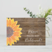 Zal je mijn bruidsmeisje zijn? kaart (Staand voorkant)