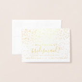 Zal Je Mijn Bruidsmeisje Zijn Kaart - Confetti Fab (Voorkant met envelop)