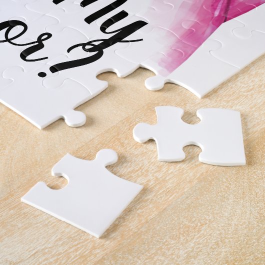 Zal je mijn bruidsmeisje zijn Puzzel bruiloft Legpuzzel (Zijkant)