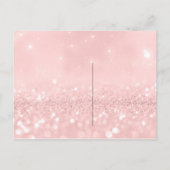 Zal je mijn bruidsroze bruine bruine bruistrowder  uitnodiging briefkaart (Achterkant)