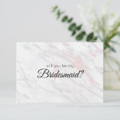 Zal je mijn bruidsroze en grijze marmer zijn? (Staand voorkant)