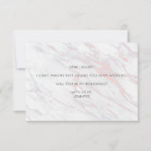 Zal je mijn bruidsroze en grijze marmer zijn? (Achterkant)