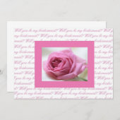 Zal je mijn bruidsroze wit zijn? kaart (Voorkant / Achterkant)