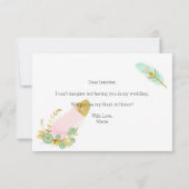 Zal je mijn dienstmeisje zijn van Honor Boho Feath (Achterkant)