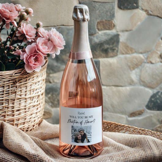 Zal je mijn directrice van het erevoorstel op maat sparkling wijnetiket