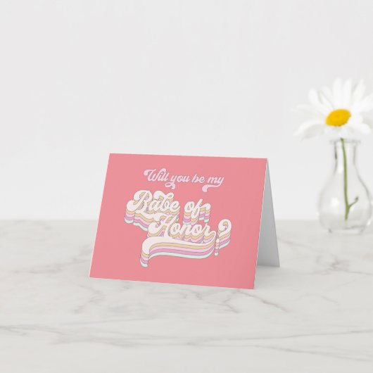 Zal je mijn eerbetoon zijn, een bruidsvoorstel? kaart (Kleine Plant)