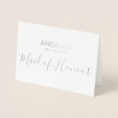 Zal je mijn eerbewijs eenvoudig Silver zijn? Folie Kaarten (Voorkant)