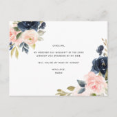 Zal je mijn eerbewijs zijn? aankondigingskaart (Achterkant)