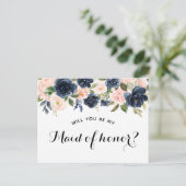 Zal je mijn eerbewijs zijn? aankondigingskaart (Staand voorkant)