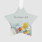 Zal je mijn godfather kerstster-schilnament worden ornament (achterkant)