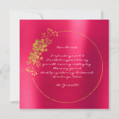 Zal je mijn goudframberry-Snoep zijn? Kaart (Achterkant)