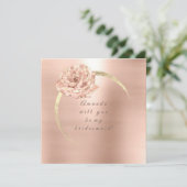 Zal je mijn goudmaïde Roos zijn? Kaart (Staand voorkant)