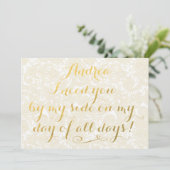 Zal je mijn gouligrafie zijn? kaart (Staand voorkant)