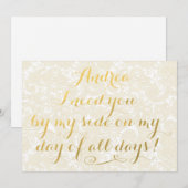 Zal je mijn gouligrafie zijn? kaart (Voorkant / Achterkant)