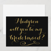 Zal je mijn gouligrafie zijn? kaart (Voorkant / Achterkant)