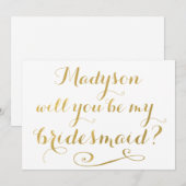 Zal je mijn gouligrafie zijn? kaart (Voorkant / Achterkant)