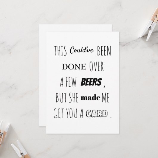 Zal je mijn Groomsman Beste Man-kaart zijn? Kaart (Voorkant / Achterkant in situ)